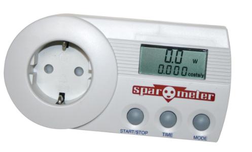 SparOmeter m. Schuko plugg