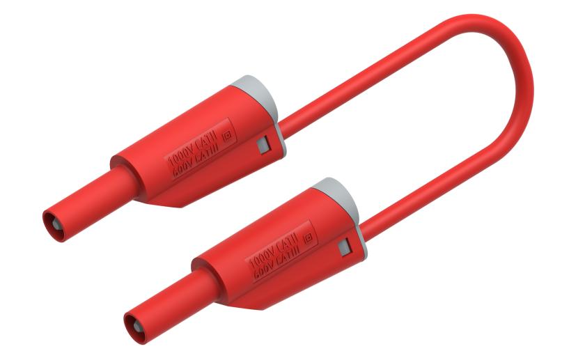 Måleledning 2711 Silikon 100 cm Rød