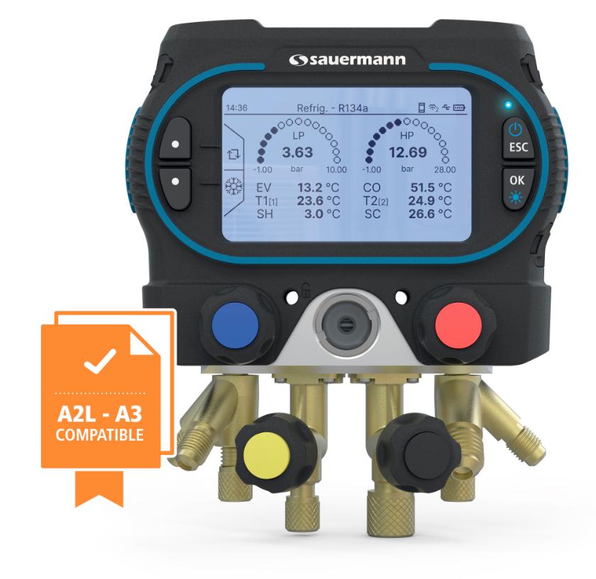 Kimo/Sauermann Si-RM450 smart 4-veis manifoldsett 6