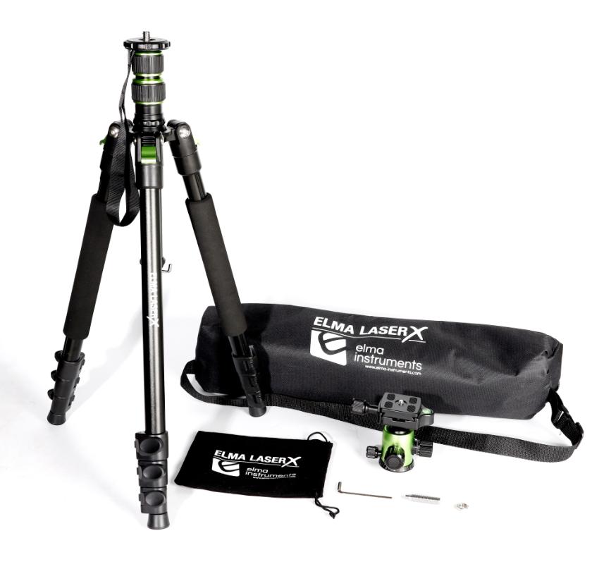 Elma Laser X Tripod stativ m tilthode og 1/4 gjenge i veske