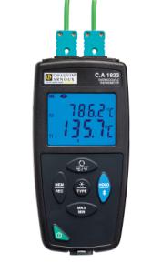 CA1822 - 2 kanal temperaturlogger J,K,T,N,E,R,S