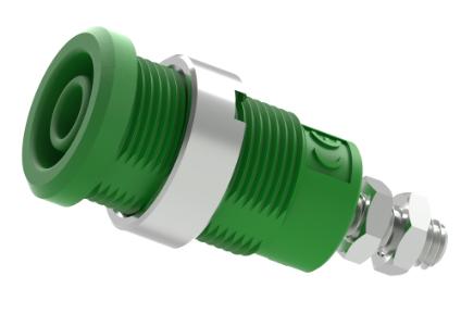 3265-V Bøssing 4mm skru grønn