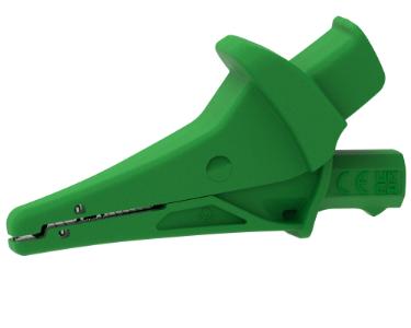 Krokodilleklemme - 5104, Kat III 1500V/Kat IV 1000V, grønn