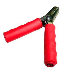 Krokodilleklemme med 4 mm banankontakt