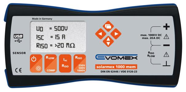 Solarmex 1000 MEM, med minne