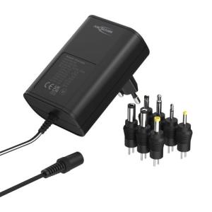 Nettadapter, universalstrømforsyning 3-12VDC, max 18W