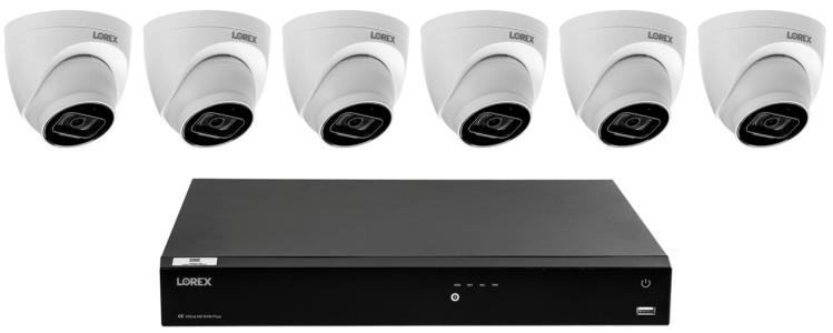 Lorex bundle - N864A64B NVR med 6 x E841CD-E kamera